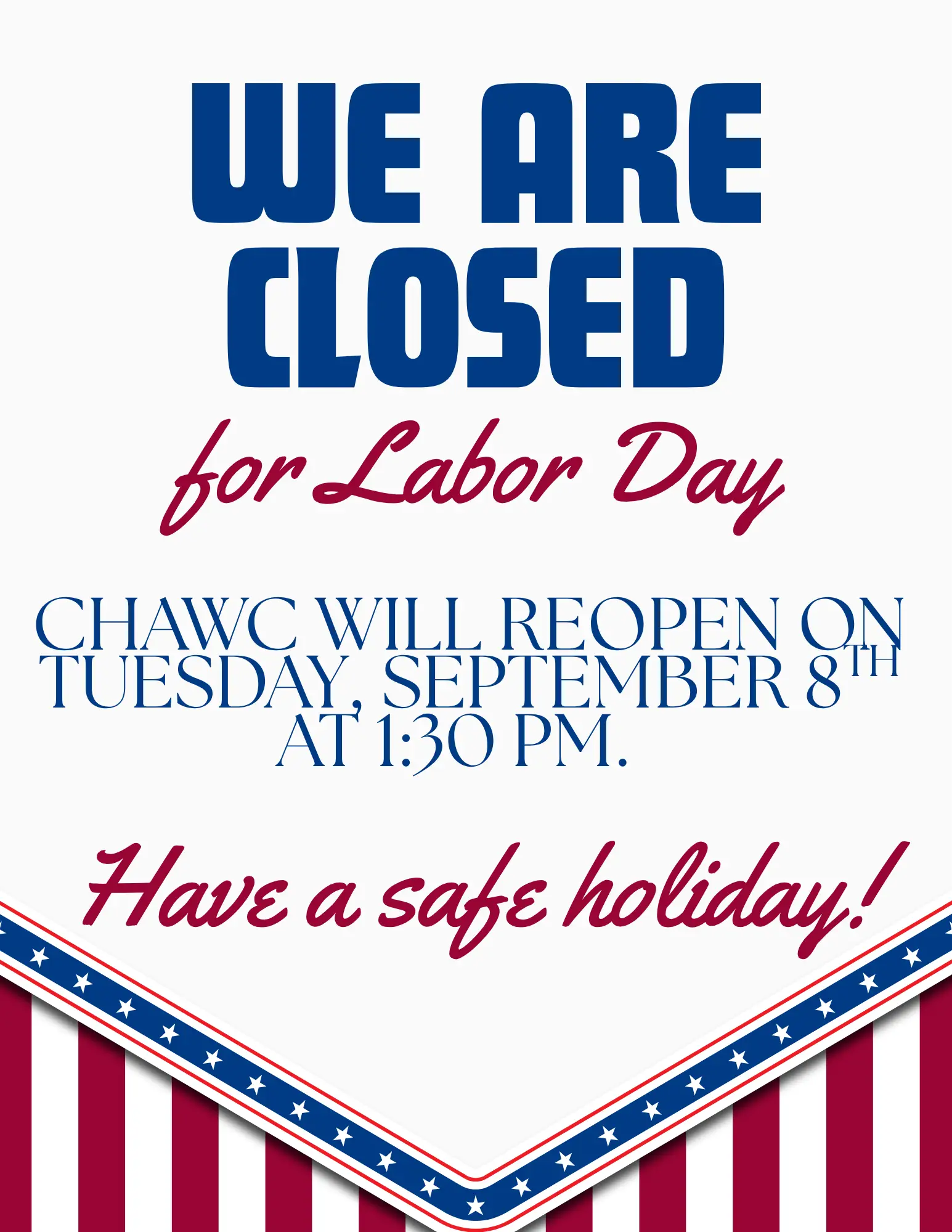 Chiropractic Richmond VA Memorial Day Announcement